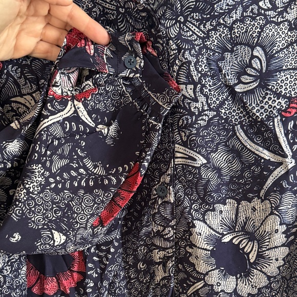 Natalie Martin 'Peacock Ink' 100% Silk Blouse XS - Picture 4 of 7